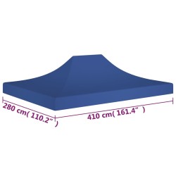 vidaXL Tetto per Tendone per Feste 4x3 m Blu 270 g/m²