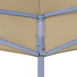 vidaXL Tetto per Tendone per Feste 4,5x3 m Beige 270 g/m²