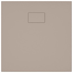 vidaXL Piatto Doccia in SMC Marrone 80x80 cm