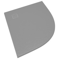 vidaXL Piatto Doccia in SMC Grigio 90x90 cm