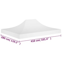 vidaXL Tetto per Tendone per Feste 4x3 m Bianco 270 g/m²