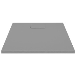 vidaXL Piatto Doccia in SMC Grigio 90x70 cm