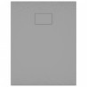 vidaXL Piatto Doccia in SMC Grigio 90x70 cm