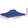 vidaXL Tetto per Tendone per Feste 4,5x3 m Blu 270 g/m²