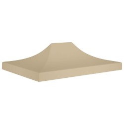 vidaXL Tetto per Tendone per Feste 4x3 m Beige 270 g/m²