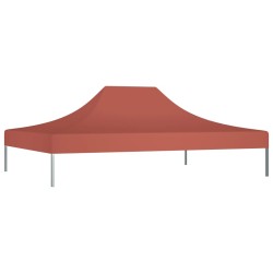 vidaXL Tetto per Tendone per Feste 4x3 m Terracotta 270 g/m²