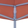 vidaXL Tetto per Tendone per Feste 4x3 m Terracotta 270 g/m²