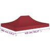 vidaXL Tetto per Tendone per Feste 4x3 m Rosso Borgogna 270 g/m²