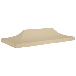 vidaXL Tetto per Tendone per Feste 6x3 m Beige 270 g/m² 