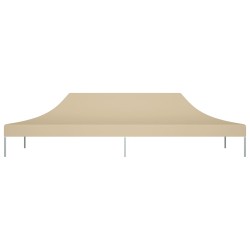 vidaXL Tetto per Tendone per Feste 6x3 m Beige 270 g/m² 