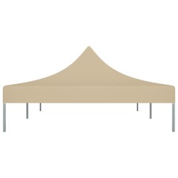 vidaXL Tetto per Tendone per Feste 6x3 m Beige 270 g/m² 