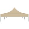 vidaXL Tetto per Tendone per Feste 6x3 m Beige 270 g/m² 