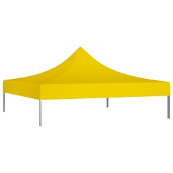 vidaXL Tetto per Tendone per Feste 2x2 m Giallo 270 g/m² 