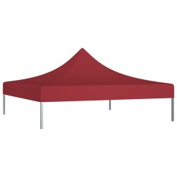 vidaXL Tetto per Tendone per Feste 2x2 m Rosso Borgogna 270 g/m² 