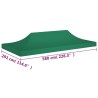 vidaXL Tetto per Tendone per Feste 6x3 m Verde 270 g/m²