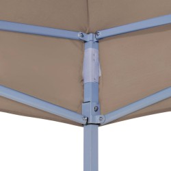 vidaXL Tetto per Tendone per Feste 4,5x3 m Grigio Talpa 270 g/m²