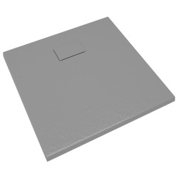 vidaXL Piatto Doccia in SMC Grigio 80x80 cm