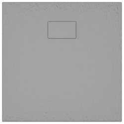 vidaXL Piatto Doccia in SMC Grigio 80x80 cm