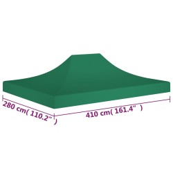 vidaXL Tetto per Tendone per Feste 4x3 m Verde 270 g/m²