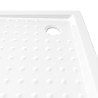 vidaXL Piatto Doccia con Superficie Puntinata Bianco 90x90x4 cm in ABS