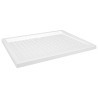 vidaXL Piatto Doccia con Superficie Puntinata Bianco 80x100x4cm in ABS