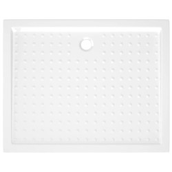 vidaXL Piatto Doccia con Superficie Puntinata Bianco 80x100x4cm in ABS