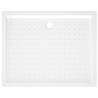 vidaXL Piatto Doccia con Superficie Puntinata Bianco 80x100x4cm in ABS