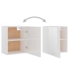 vidaXL Armadi Sospesi 2 pz Bianco Lucido 50x31x60 cm in Truciolato