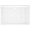 vidaXL Piatto Doccia con Superficie Puntinata Bianco 80x120x4cm ABS