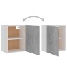 vidaXL Armadio Sospeso Grigio Cemento 50x31x60 cm in Truciolato