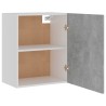 vidaXL Armadio Sospeso Grigio Cemento 50x31x60 cm in Truciolato