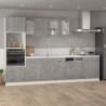 vidaXL Armadio Sospeso con Vetro Grigio Cemento 80x31x60 cm Truciolato