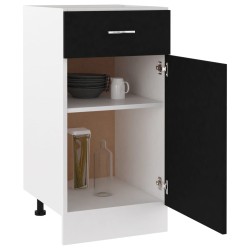 vidaXL Armadio con Cassetto Nero 40x46x81,5 cm in Truciolato