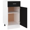 vidaXL Armadio con Cassetto Nero 40x46x81,5 cm in Truciolato