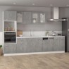 vidaXL Armadio Sospeso con Vetro Grigio Cemento 40x31x60 cm Truciolato