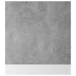 vidaXL Pannello Lavastoviglie Grigio Cemento 59,5x3x67 cm Truciolato