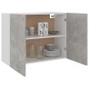 vidaXL Armadio Sospeso Grigio Cemento 80x31x60 cm in Truciolato