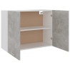 vidaXL Armadio Sospeso Grigio Cemento 80x31x60 cm in Truciolato