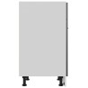 vidaXL Armadio con Cassetto Grigio Lucido 60x46x81,5 cm in Truciolato