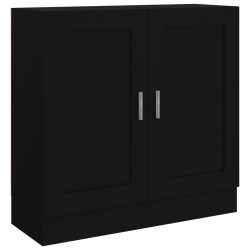 vidaXL Libreria Nera 82,5x30,5x80 cm in Truciolato