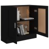 vidaXL Libreria Nera 82,5x30,5x80 cm in Truciolato