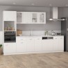 vidaXL Armadio Sospeso con Vetro Bianco 80x31x60 cm in Truciolato