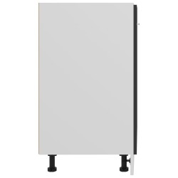 vidaXL Armadio Inferiore Grigio 60x46x81,5 cm in Truciolato