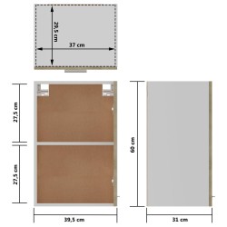 vidaXL Armadio Sospeso Rovere Sonoma 39,5x31x60 cm in Truciolato