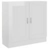 vidaXL Libreria Bianco Lucido 82,5x30,5x80 cm in Truciolato