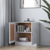 vidaXL Libreria Bianco Lucido 82,5x30,5x80 cm in Truciolato