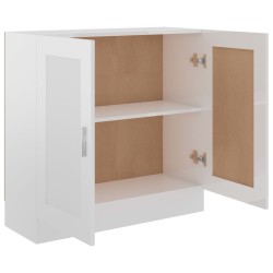 vidaXL Libreria Bianco Lucido 82,5x30,5x80 cm in Truciolato