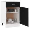 vidaXL Armadio con Cassetto Nero 50x46x81,5 cm in Truciolato