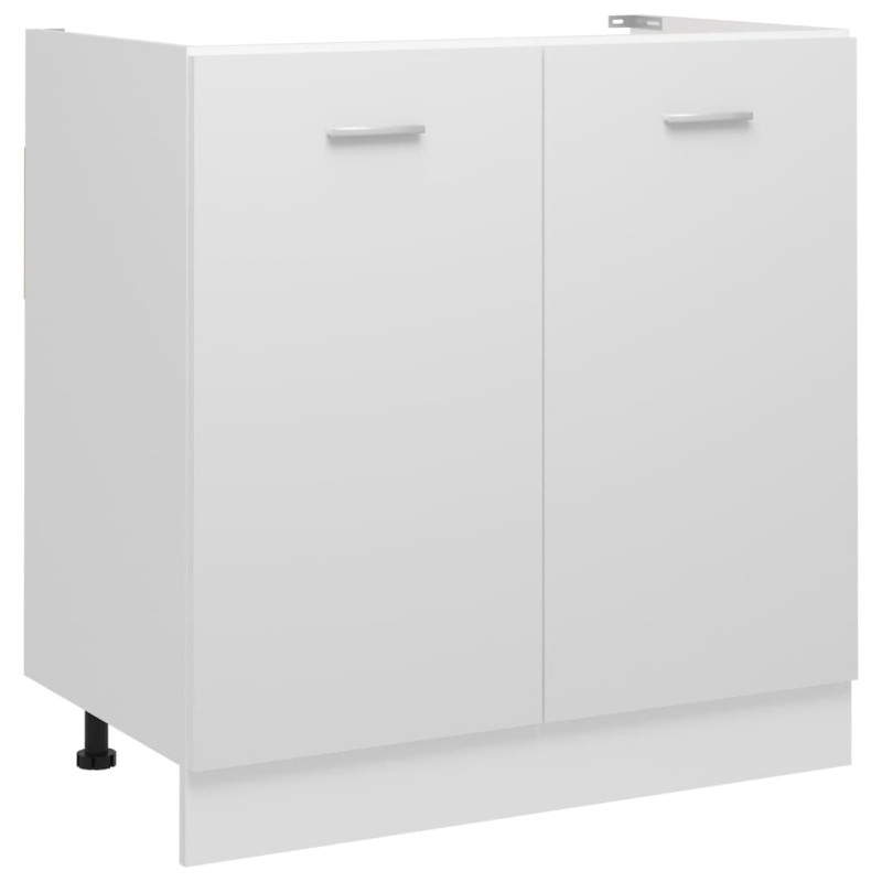 vidaXL Armadio Inferiore per Lavabo Bianco 80x46x81,5 cm in Truciolato