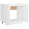 vidaXL Armadio Inferiore per Lavabo Bianco 80x46x81,5 cm in Truciolato